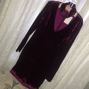 Bardot Velvet Dress